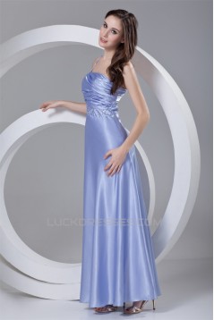 Ankle-Length Elastic Woven Satin Beading Prom/Formal Evening Dresses 02020642