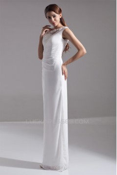 Bateau Sheath/Column Chiffon Prom/Formal Evening Dresses 02020653