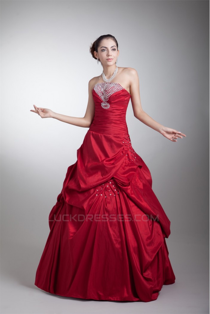 Beading Sleeveless Floor-Length Ball Gown Prom/Formal Evening Dresses 02020673