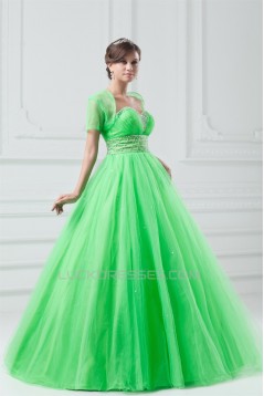 Beading Sweetheart Floor-Length Satin Net Prom/Formal Evening Dresses 02020684