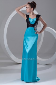 Brush Sweep Train Sleeveless Straps Sheath/Column Prom/Formal Evening Dresses 02020692