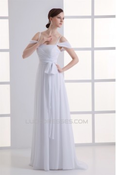 Chiffon Bows Floor-Length Prom/Formal Evening Bridesmaid Dresses 02020701