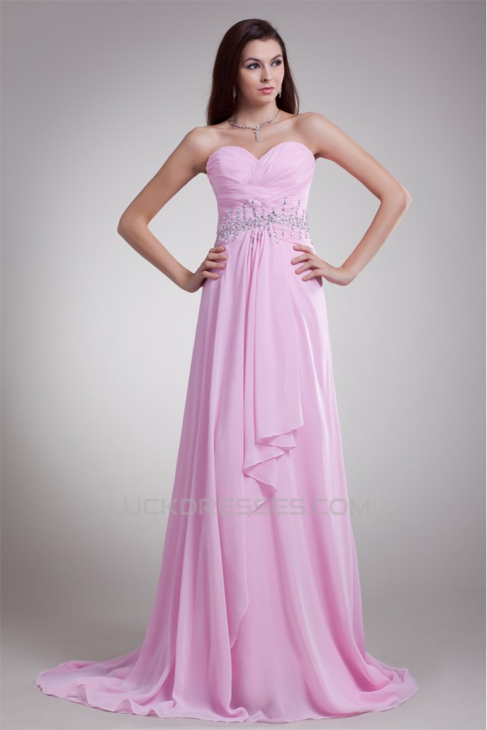 A-Line Chiffon Ruffles Sweetheart Prom/Formal Evening Dresses 02020705