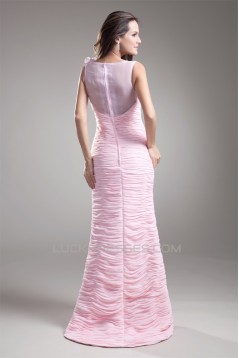 Chiffon Organza Silk like Satin Handmade Flowers Prom/Formal Evening Dresses 02020709
