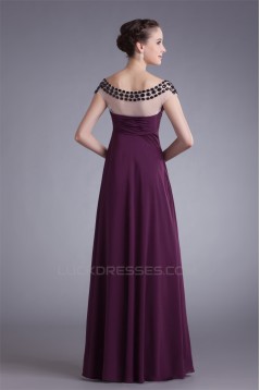 Chiffon Silk like Satin Floor-Length A-Line Prom/Formal Evening Dresses 02020710