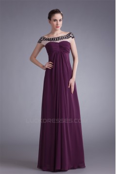 Chiffon Silk like Satin Floor-Length A-Line Prom/Formal Evening Dresses 02020710