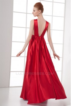 Elastic Woven Satin Floor-Length Scoop Sleeveless Prom/Formal Evening Dresses 02020721