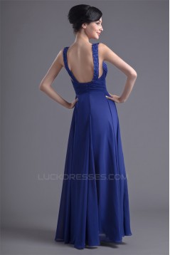 Floor-Length Chiffon Silk like Satin Sleeveless Prom/Formal Evening Dresses 02020740