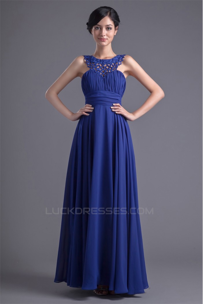 Floor-Length Chiffon Silk like Satin Sleeveless Prom/Formal Evening Dresses 02020740