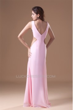 Floor-Length Criss Cross Chiffon Prom/Formal Evening Dresses 02020742