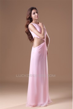 Floor-Length Criss Cross Chiffon Prom/Formal Evening Dresses 02020742