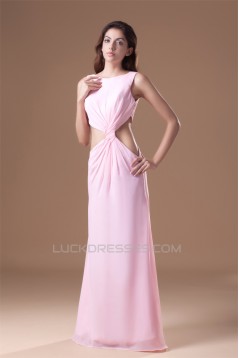 Floor-Length Criss Cross Chiffon Prom/Formal Evening Dresses 02020742