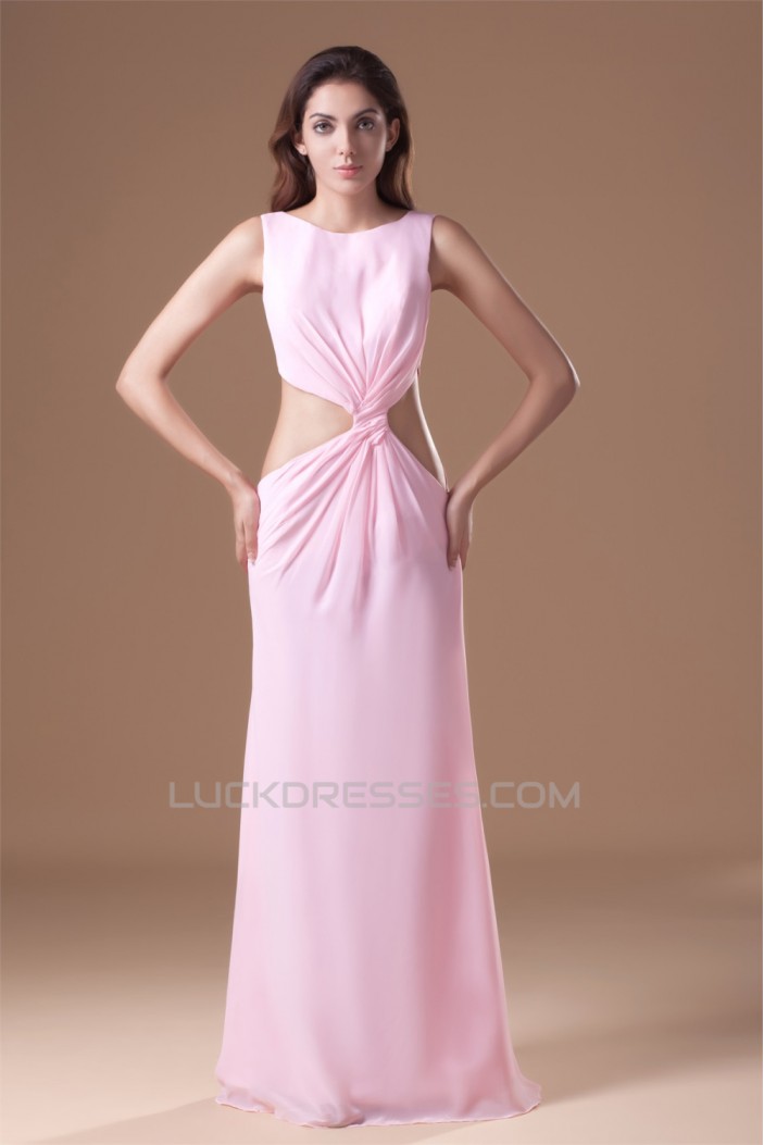 Floor-Length Criss Cross Chiffon Prom/Formal Evening Dresses 02020742