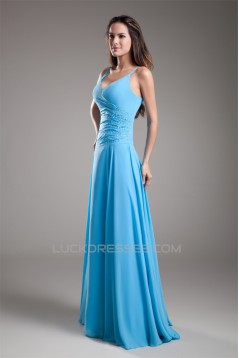 Floor-Length Sheath/Column Sleeveless V-Neck Prom/Formal Evening Dresses 02020754