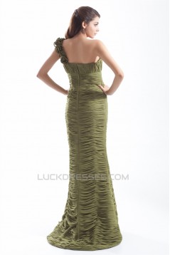 Mermaid/Trumpet Chiffon Silk like Satin Prom/Formal Evening Dresses 02020773