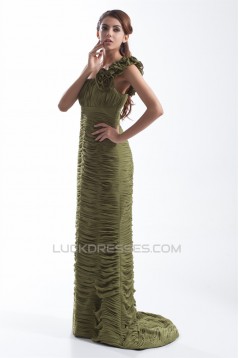 Mermaid/Trumpet Chiffon Silk like Satin Prom/Formal Evening Dresses 02020773