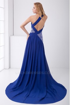 One-Shoulder Beading A-Line Chiffon Prom/Formal Evening Dresses 02020783