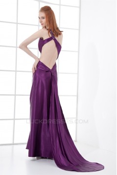 Asymmetrical One-Shoulder Pleats Sleeveless Prom/Formal Evening Dresses 02020790
