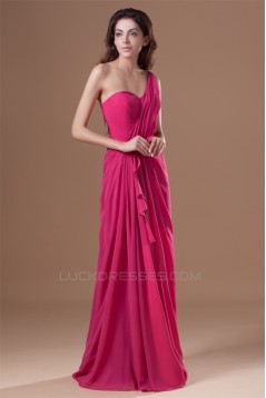 One-Shoulder Sleeveless Chiffon Prom/Formal Evening Dresses 02020796