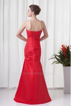 Pleats Mermaid/Trumpet Sleeveless Strapless Prom/Formal Evening Dresses 02020807