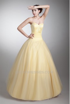 Satin Net Floor-Length Sweetheart Sleeveless Prom/Formal Evening Dresses 02020822