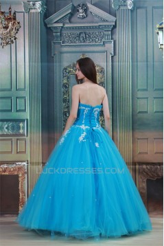 Ball Gown Satin Netting Floor-Length Pleats Prom/Formal Evening Dresses 02020824