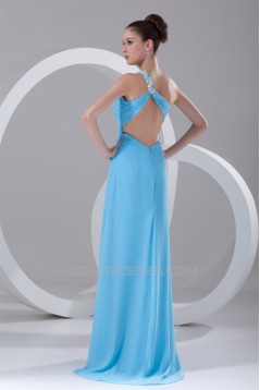 Sheath/Column Beading One-Shoulder Asymmetrical Prom/Formal Evening Dresses 02020833