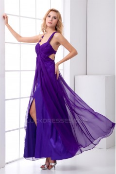 A-Line Chiffon Elastic Woven Satin  Prom/Formal Evening Dresses 02020849