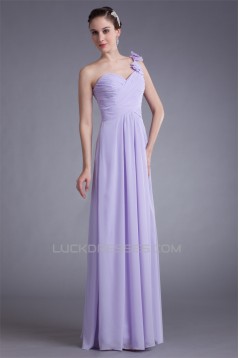 A-Line Draped Floor-Length One-Shoulder Prom/Formal Evening Bridesmaid Dresses 02020851