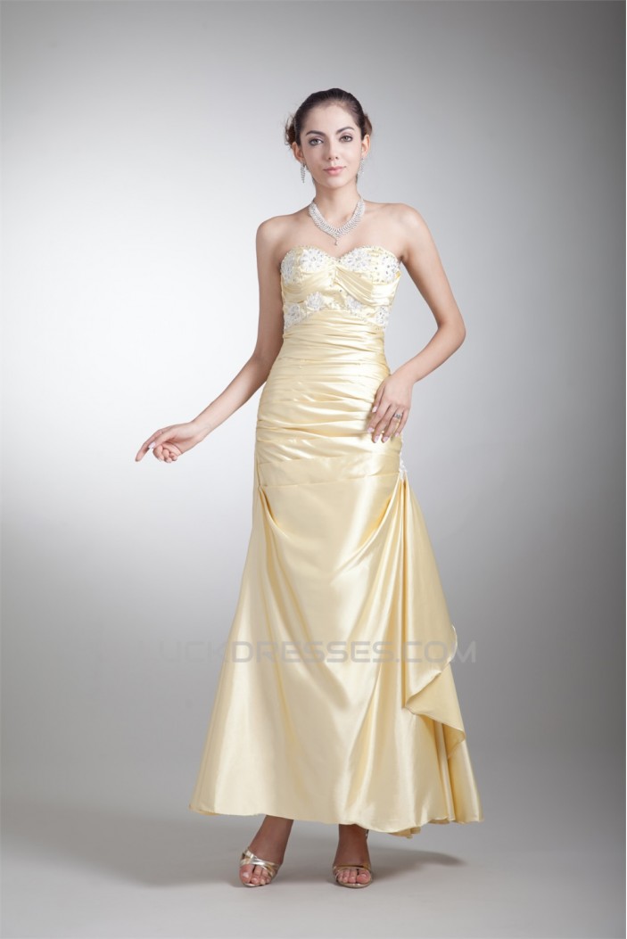 Sleeveless Ankle-Length Elastic Woven Satin Prom/Formal Evening Dresses 02020861