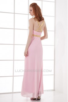 Sleeveless Ankle-Length Sheath/Column Halter Prom/Formal Evening Dresses 02020862