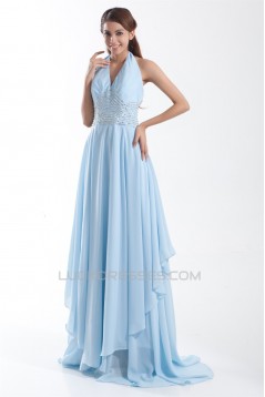 A-Line Sleeveless Beading Brush Sweep Train Prom/Formal Evening Dresses 02020864