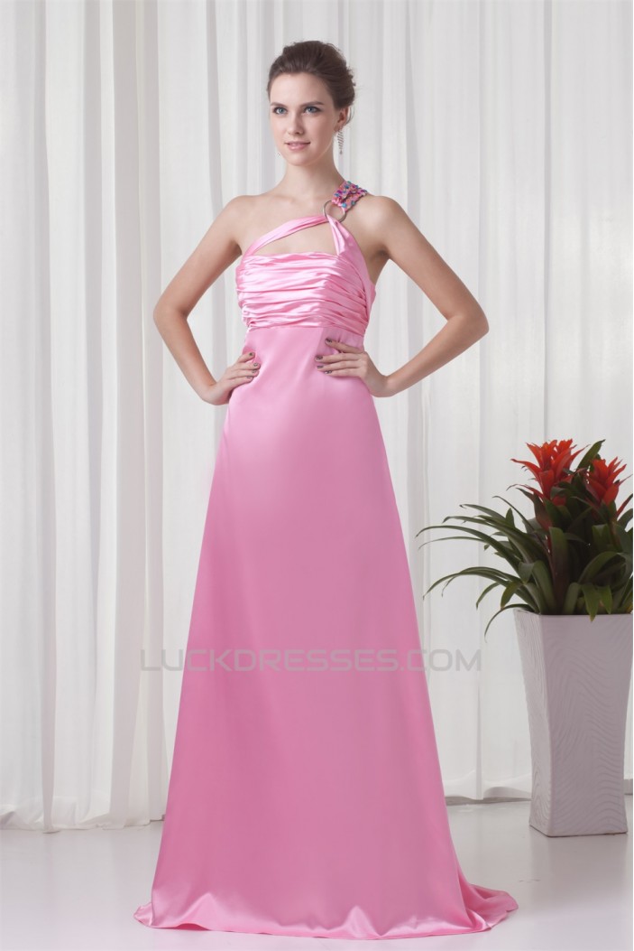 A-Line Brush Sweep Train Prom/Formal Evening Dresses 02020873