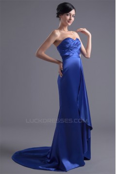 Sleeveless Elastic Woven Satin Beading Prom/Formal Evening Bridesmaid Dresses 02020878