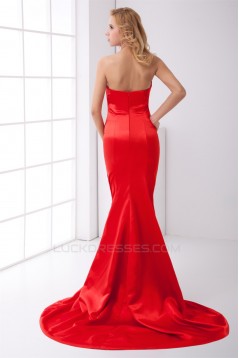 Mermaid/Trumpet Sweetheart Long Red Prom/Formal Evening Dresses 02020886