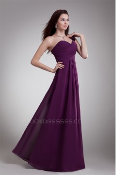 A-Line Draped Floor-Length One-Shoulder Prom/Formal Evening Bridesmaid Dresses 02020889