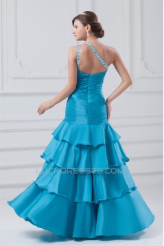 Sleeveless Sequins Taffeta One-Shoulder Prom/Formal Evening Dresses 02020897