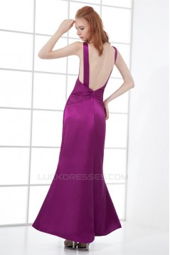 Sleeveless Sheath/Column Ankle-Length V-Neck Prom/Formal Evening Dresses 02020898