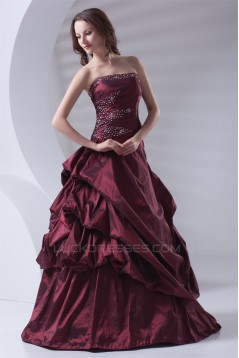 Sleeveless Strapless Floor-Length Ball Gown Prom/Formal Evening Dresses 02020902