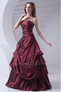 Sleeveless Strapless Floor-Length Ball Gown Prom/Formal Evening Dresses 02020902