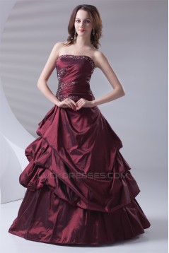 Sleeveless Strapless Floor-Length Ball Gown Prom/Formal Evening Dresses 02020902