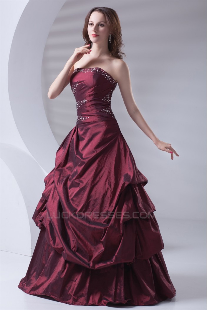 Sleeveless Strapless Floor-Length Ball Gown Prom/Formal Evening Dresses 02020902