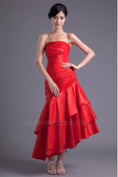 Strapless Asymmetrical Sleeveless Prom/Formal Evening Dresses 02020919