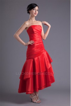 Strapless Asymmetrical Sleeveless Prom/Formal Evening Dresses 02020919