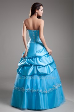 Strapless Floor-Length Beading A-Line Sleeveless Prom/Formal Evening Dresses 02020924