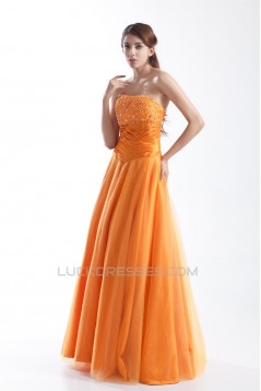 A-Line Strapless Sleeveless Floor-Length Prom/Formal Evening Dresses 02020927