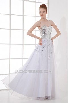 Sweetheart A-Line Sequins Organza Elastic Woven Satin Sequins Dresses 02020934