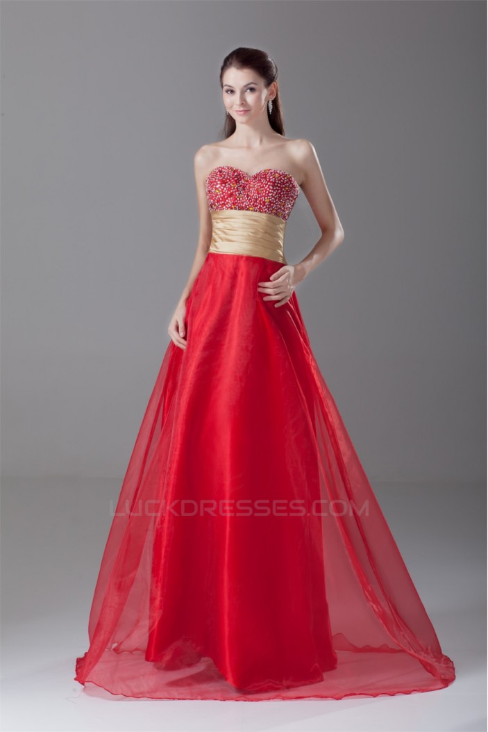 A-Line Sweetheart Beading Prom/Formal Evening Dresses 02020938