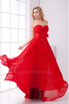 Sweetheart Bows A-Line Asymmetrical Chiffon Prom/Formal Evening Dresses 02020939