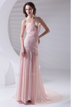 Sweetheart Sleeveless Chiffon Embellished Prom Evening Formal Dresses 02020944